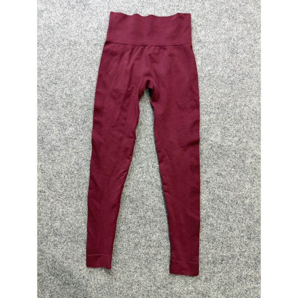 Women's Set Active Compression Leggings. Burgandy.